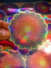 Load image into Gallery viewer, Holographic Holi Mandala Sticker