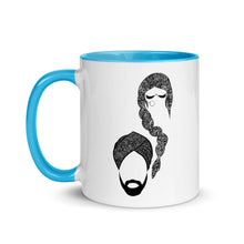 Load image into Gallery viewer, Desi Girl and Guy Ceramic Mug with Color Inside