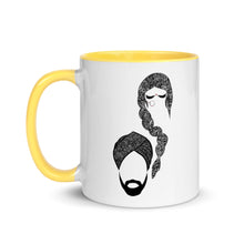 Load image into Gallery viewer, Desi Girl and Guy Ceramic Mug with Color Inside