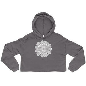 Zen Mandala Crop Hoodie