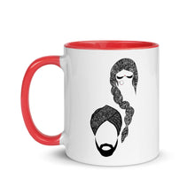 Load image into Gallery viewer, Desi Girl and Guy Ceramic Mug with Color Inside