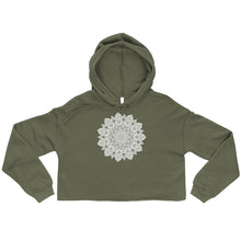 Load image into Gallery viewer, Zen Mandala Crop Hoodie